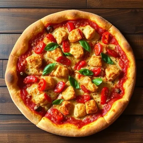 chilli chicken pizza x large 